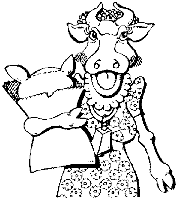 Krowy kolorowanki